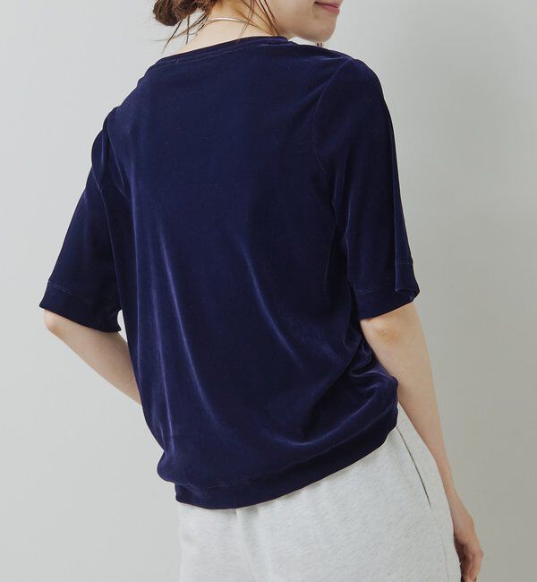  「シアーベロアハーフスリーブT」|Tシャツ・カットソー|