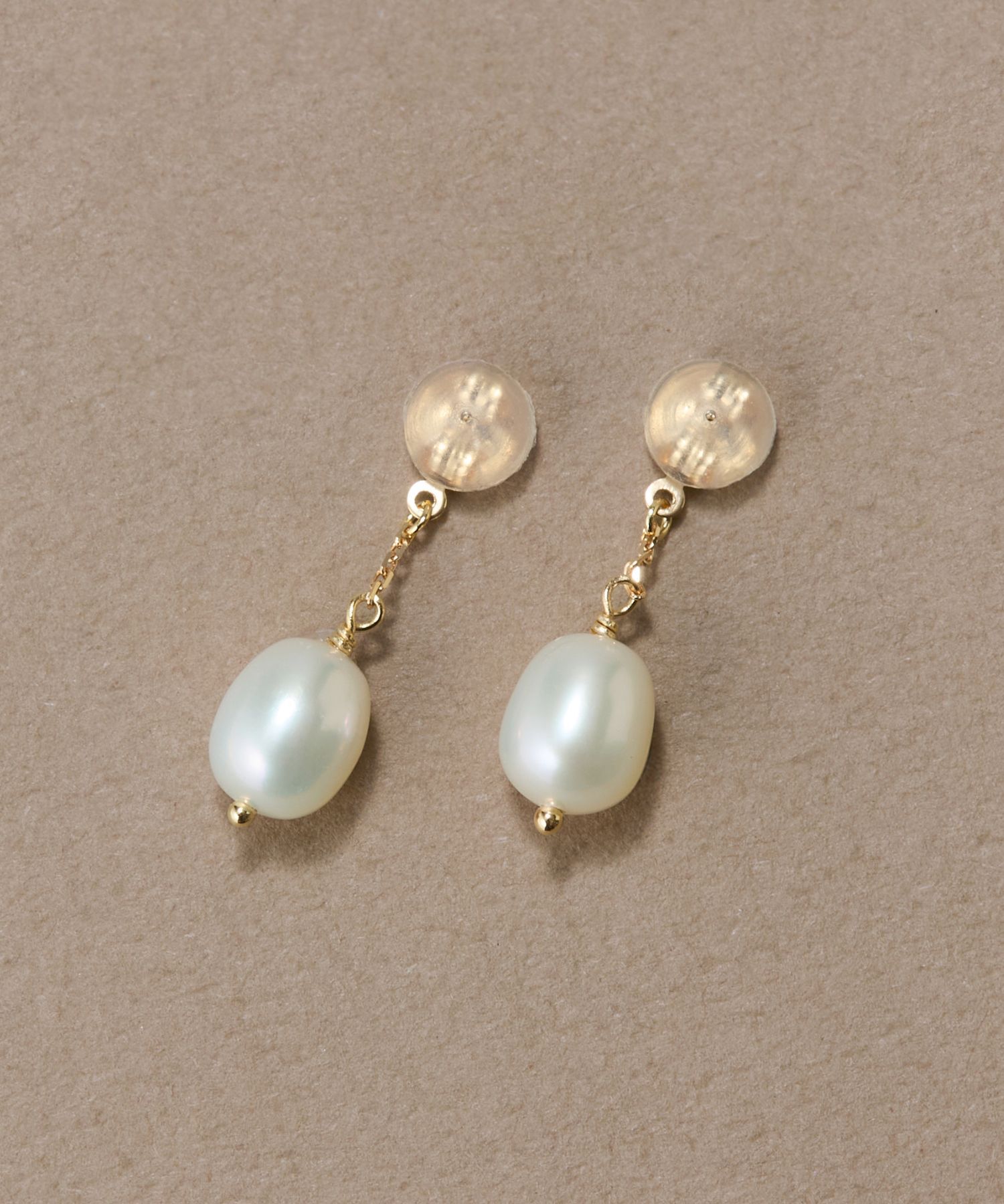 JUPITER「【K10】淡水パールピアスキャッチ」|ピアス|ゴールド