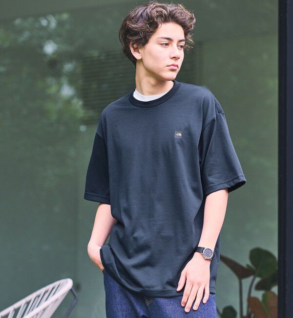 UNITED ARROWS green label relaxing「【WEB限定】＜THE NORTH FACE＞ スモールボックス 半袖  ロゴTシャツ」|Tシャツ・カットソー|NAVY