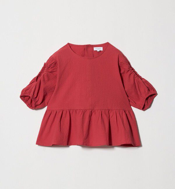 UNITED ARROWS green label relaxing「カタアキ バルーン ショルダー ブラウス / キッズ 140cm-160cm」|シャツ・ブラウス|RED