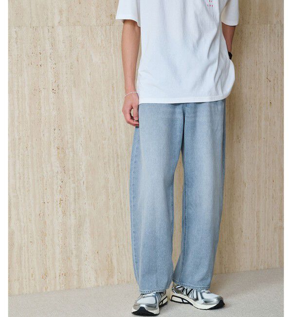UNITED ARROWS green label relaxing「サマー デニム カーブ パンツ」|デニム|LT.BLUE