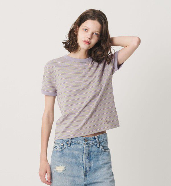 California General Store「＜CGS.＞マルチ ボーダー Tシャツ ウィメンズ」|Tシャツ・カットソー|LILAC