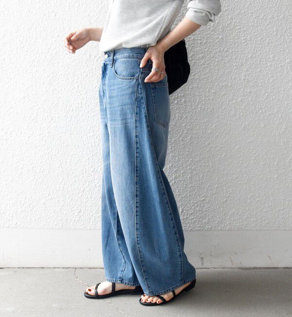 SHIPS any「《予約》SHIPS any:〈洗濯機可能〉バレル デニム パンツ［SHIPS any DENIM］」|デニム|