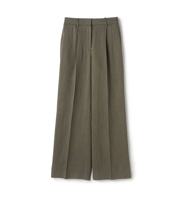 DES PRES「ハイツイストカルゼ ワンタックパンツ」|スラックス|57 カーキ