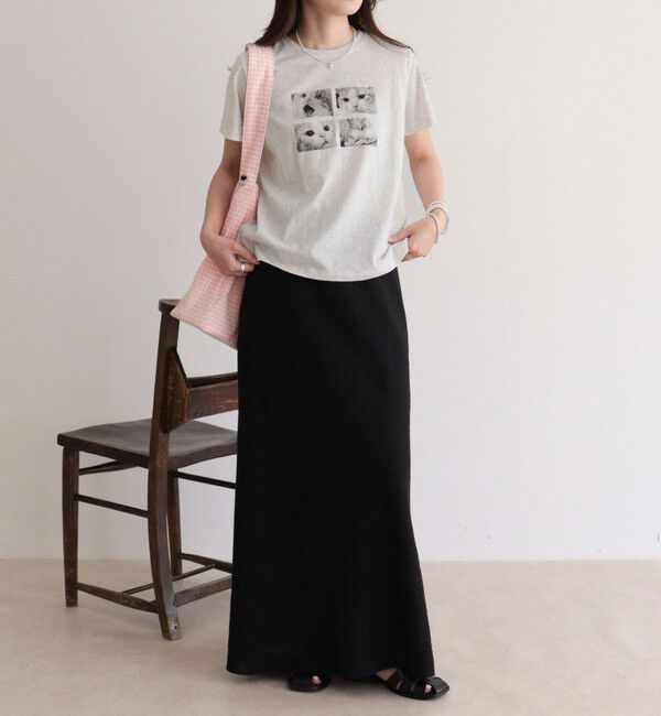 fredy emue「刺しゅう入りCAT PHOTO Tシャツ」|Tシャツ・カットソー|