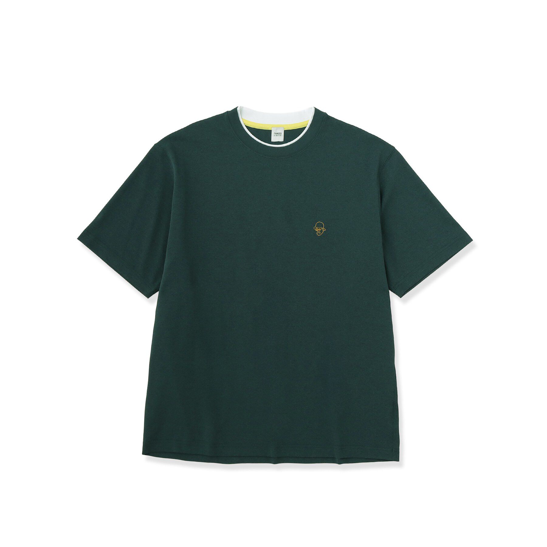 TAKEO KIKUCHI「【汗染み軽減】フェイクレイヤー ワンポイント プルオーバー」|Tシャツ・カットソー|