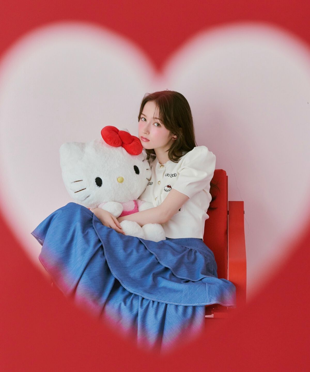 WILLSELECTION「WILLSELECTION&times;HELLO KITTY 刺繍ニットカーディガン」|カーディガン|