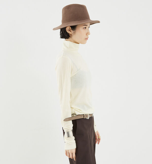 The Store by C' 「【COCUCA】シアージャージタートルプルオーバー」|Tシャツ・カットソー|