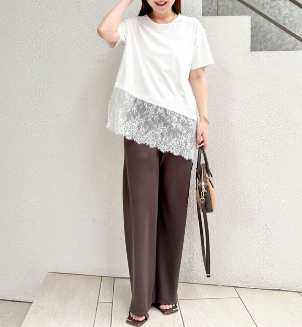 NOLLEY'S sophi「【NOLLEY&rsquo;S mgr.松葉別注・一部WEB限定色】《セットアップ》ツイルバイヤス洗練美脚パンツ」|その他|