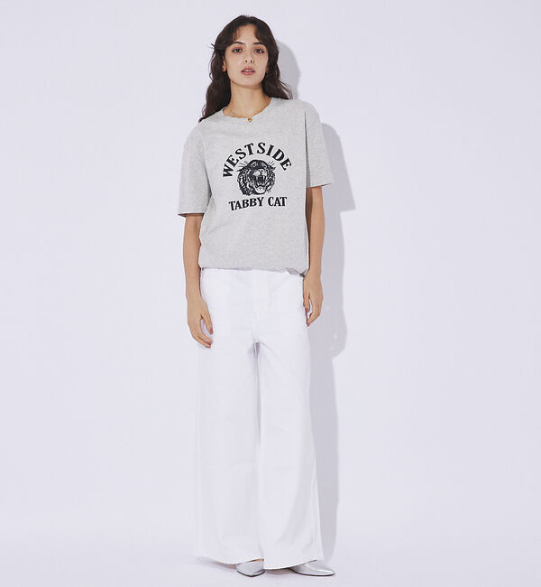 ABAHOUSE「【MIXTA/ミクスタ 】CREW NECK TABBY CAT Tシャツ」|Tシャツ・カットソー|