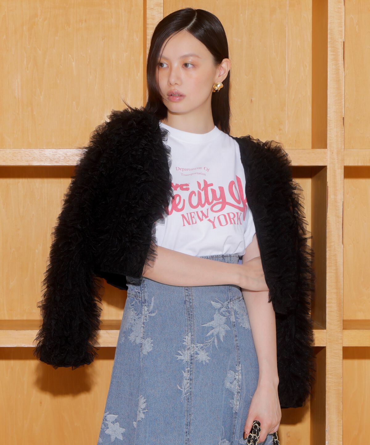 アンドクチュール「オーバーサイズロゴ Tシャツ」|Tシャツ・カットソー|