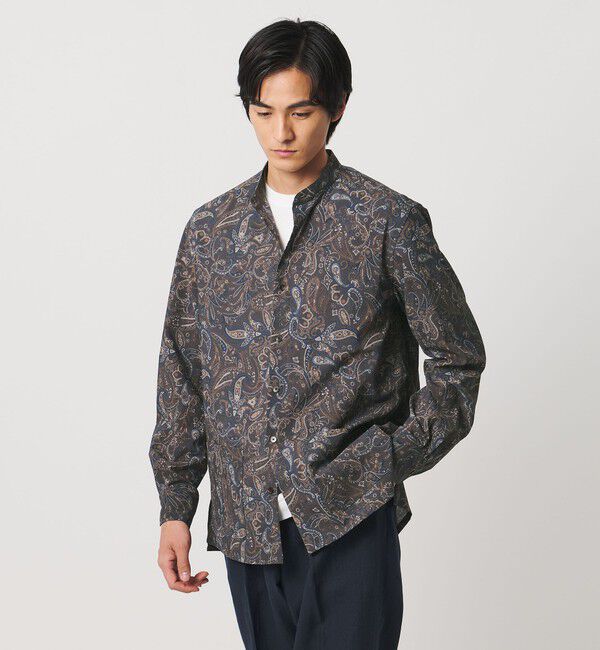 UNITED ARROWS「ペイズリー バンドカラー チョアシャツ」|シャツ・ブラウス|その他1