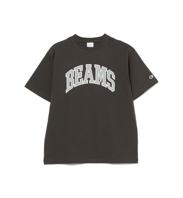 BEAMS「BEAMS｜【別注】Champion / BEAMS Logo T-shirt｜ Tシャツ｜サステナブル アメリカ綿100%」|Tシャツ・カットソー|