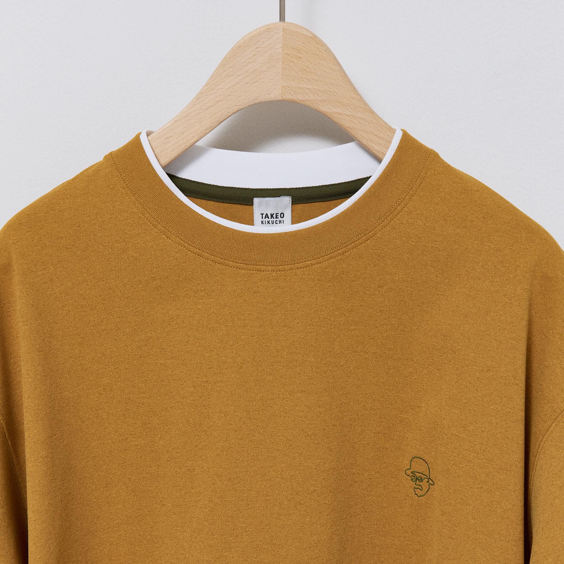 TAKEO KIKUCHI「【汗染み軽減】フェイクレイヤー ワンポイント プルオーバー」|Tシャツ・カットソー|