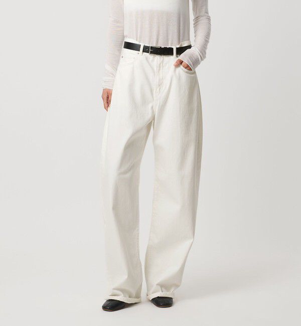 AEWEN MATOPH「＜AEWEN MATOPH＞デニムカーブパンツ」|デニム|WHITE