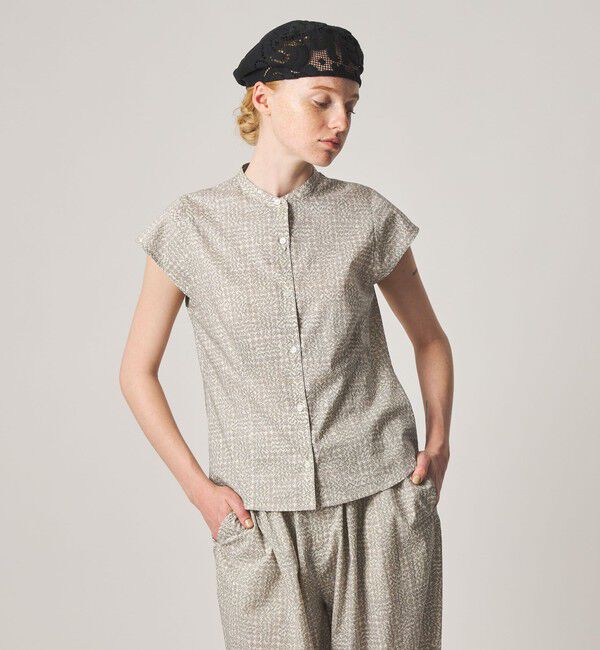 STEVEN ALAN「＜Steven Alan＞フレンチスリーブ ブラウス」|チュニック|NATURAL