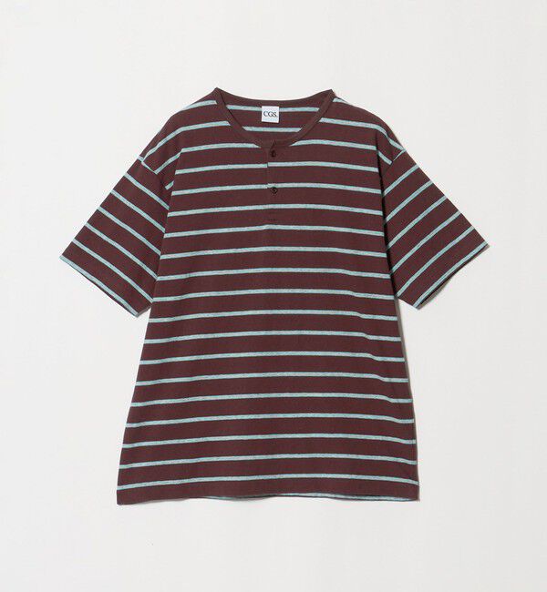 California General Store「＜CGS.＞マルチ ボーダー ヘンリーネック Tシャツ」|Tシャツ・カットソー|WINE