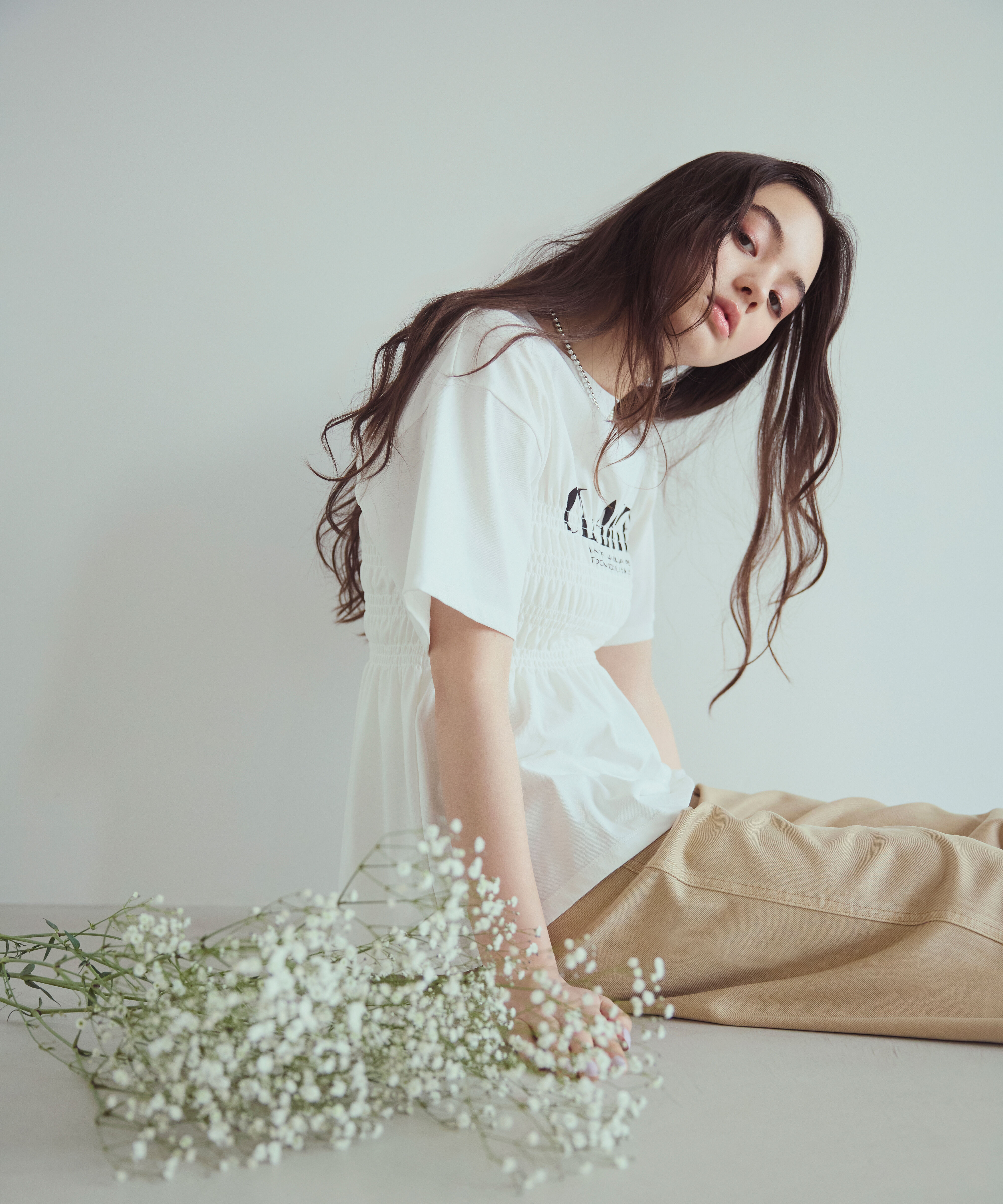  「〈N.〉シャーリングペプラムカットソー」|Tシャツ・カットソー|