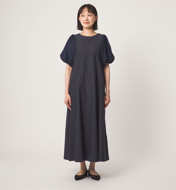 UNITED ARROWS green label relaxing「バルーンスリーブ ドッキング ワンピース」|ワンピース|