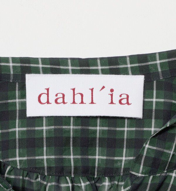UNITED ARROWS「＜dahl&rsquo;ia＞ボウタイ チェック シャツ ブラウス」|シャツ・ブラウス|
