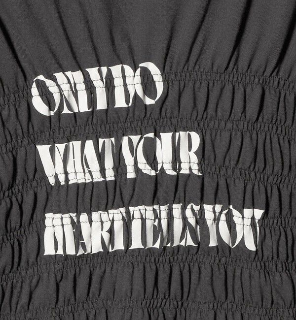 UNITED ARROWS green label relaxing「【別注】＜Various Timeless Arts＞シャーリング プリント Tシャツ」|Tシャツ・カットソー|