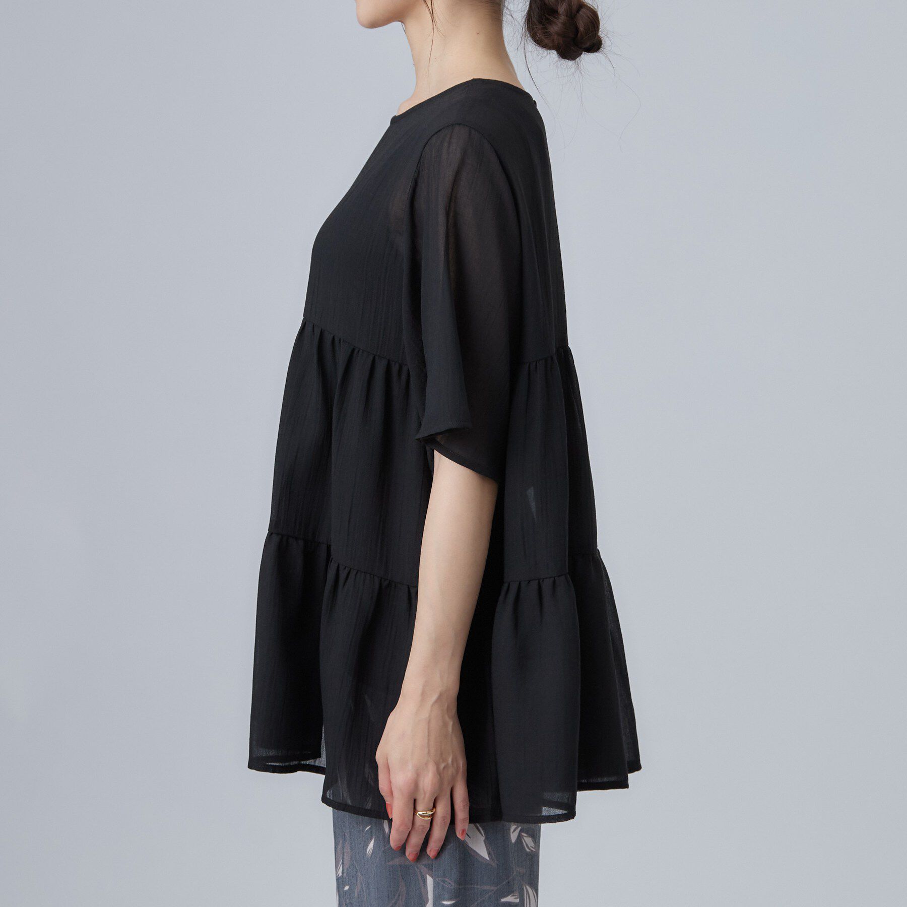 SHOO･LA･RUE「ワッシャーティアードブラウス」|シャツ・ブラウス|