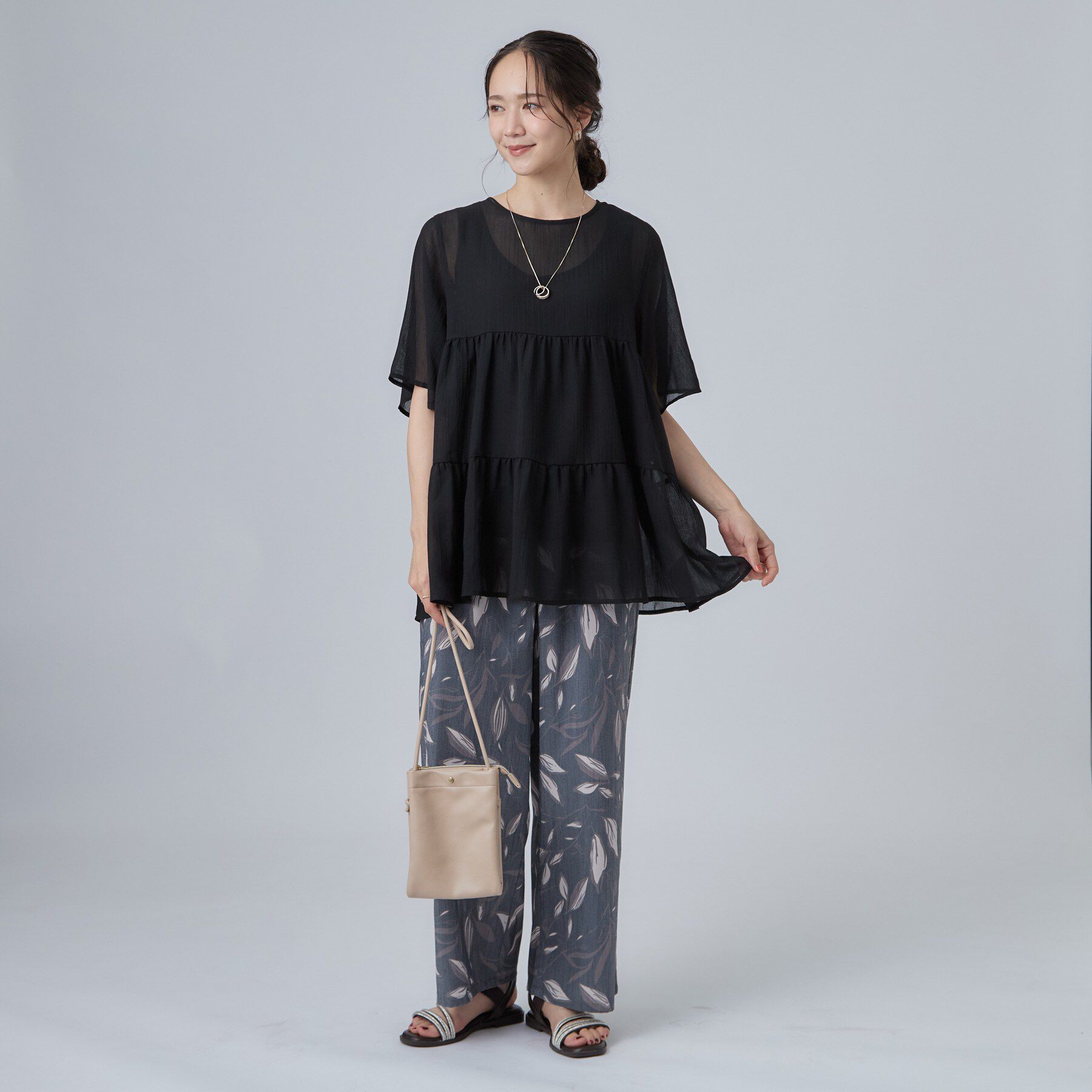 SHOO･LA･RUE「ワッシャーティアードブラウス」|シャツ・ブラウス|