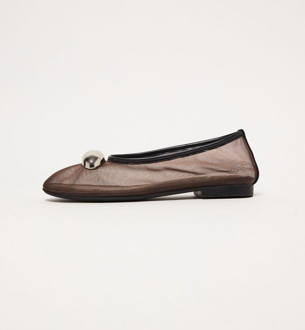 ODETTE E ODILE「＜SY＞ビッグメタルシースルー フラット15&uarr;」|バレエシューズ|DK.BROWN