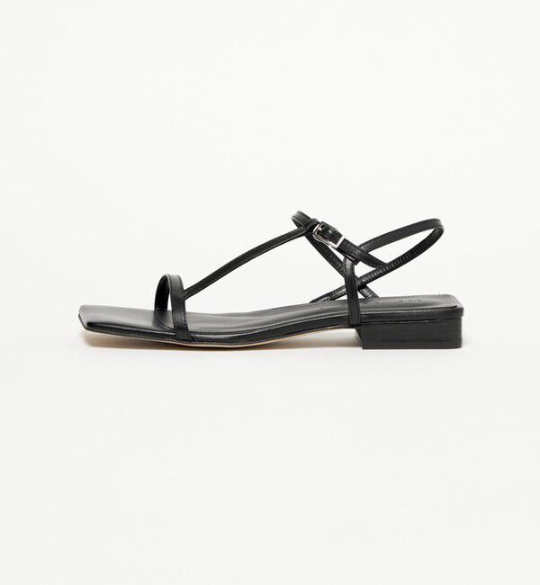 ODETTE E ODILE「アシンメトリーライン サンダル20&uarr;」|サンダル|BLACK