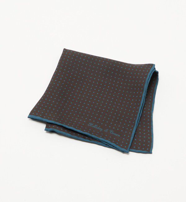 UNITED ARROWS「＜Holliday＆Brown＞ドット プリント チーフ」|ハンカチ|MD.BROWN