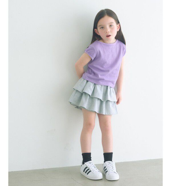 UNITED ARROWS green label relaxing「【WEB限定】ハート シシュウ Tシャツ / キッズ 100cm-160cm」|Tシャツ・カットソー|
