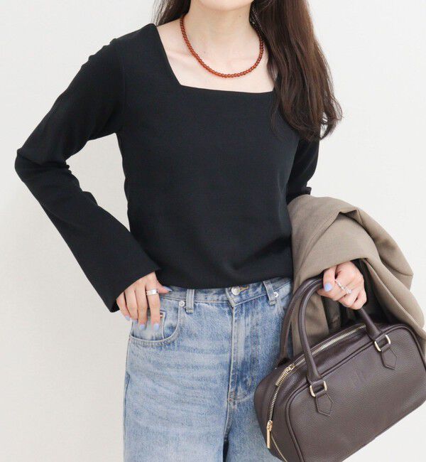 fredy emue「スクエアネックフレアスリーブカットソー」|Tシャツ・カットソー|