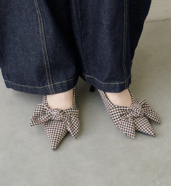  「ポインテッドトゥリボンミュール」|その他|
