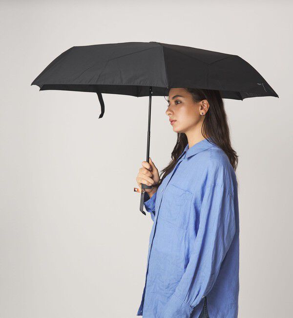 UNITED ARROWS green label relaxing「【WEB限定】＜Wpc.＞シェイプメモリー アンブレラ / 折りたたみ / 形状安定」|傘|BLACK