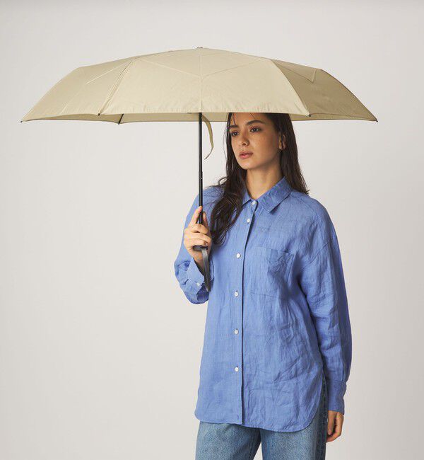 UNITED ARROWS green label relaxing「【WEB限定】＜Wpc.＞シェイプメモリー アンブレラ / 折りたたみ / 形状安定」|傘|BEIGE