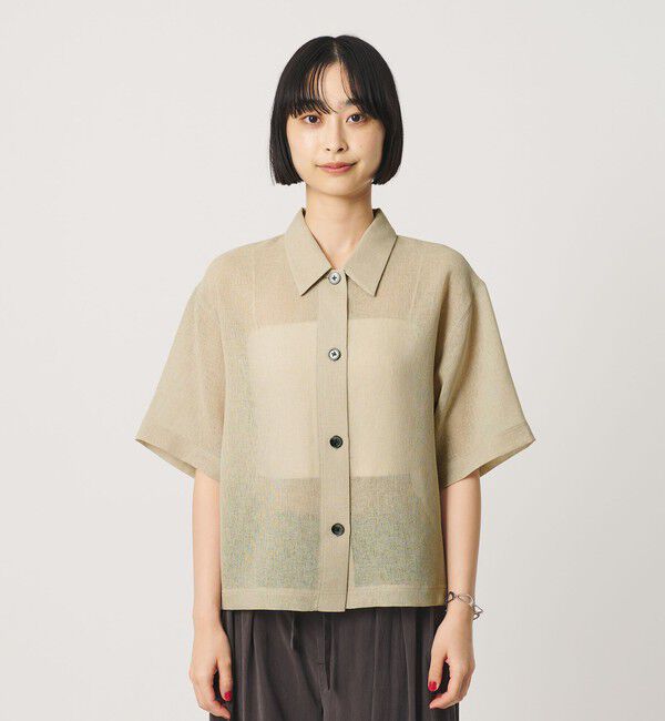 BEAUTY&YOUTH UNITED ARROWS「ポリエステル メッシュ ショートスリーブシャツ」|シャツ・ブラウス|