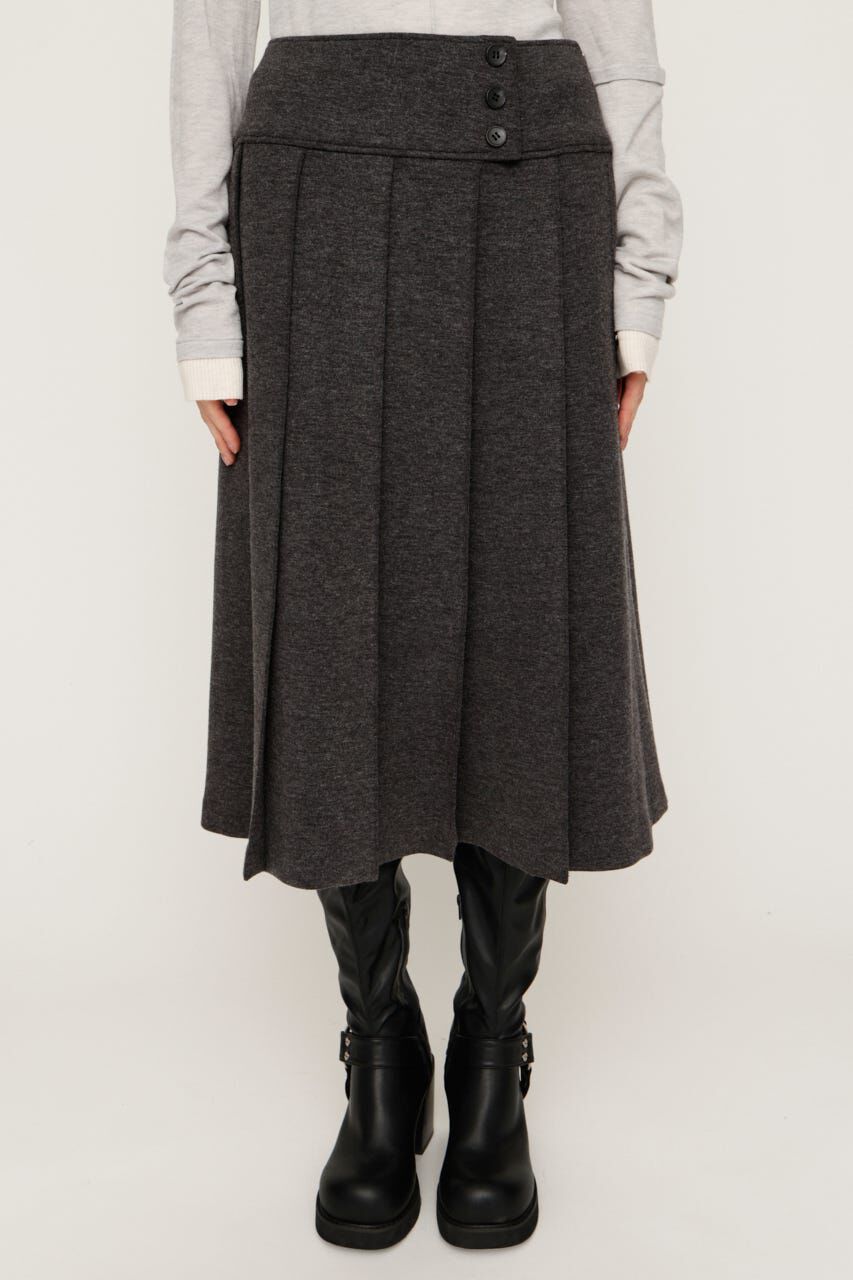 SLY「KNITTING PLEATS スカート」|スカート|
