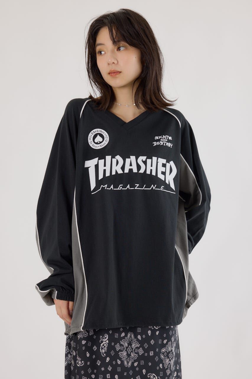 RODEO CROWNS「(THRASHER) GAME L/S Tシャツ」|Tシャツ・カットソー|BLK