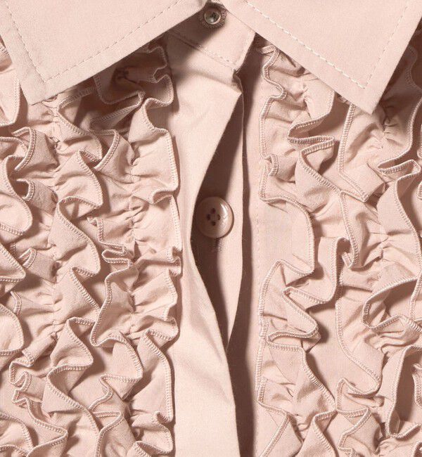 UNITED ARROWS「ファブリカ ミニフリル シャツ」|シャツ・ブラウス|