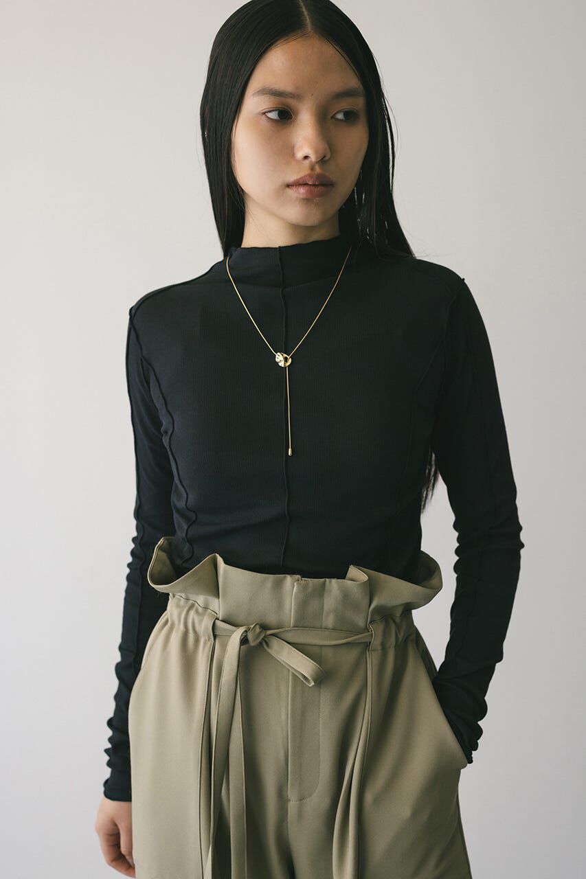 STYLEMIXER「アウトシームカットトップ」|Tシャツ・カットソー|BLK