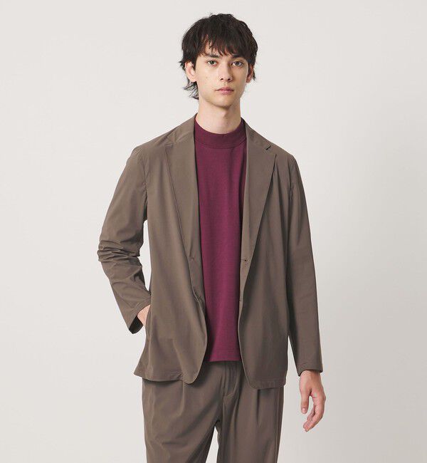 UNITED ARROWS「ナイロン/ポリウレタン エコニール シングル 2ボタン ジャケット タテヨコストレッチ」|テーラードジャケット|MOCA