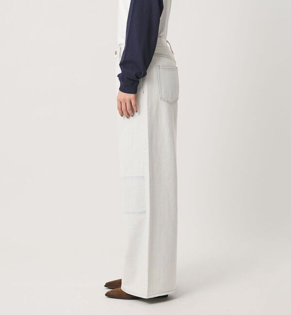 BEAUTY&YOUTH UNITED ARROWS「パッチワーク ワイド フレア デニムパンツ」|デニム|