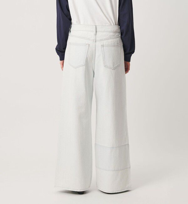 BEAUTY&YOUTH UNITED ARROWS「パッチワーク ワイド フレア デニムパンツ」|デニム|