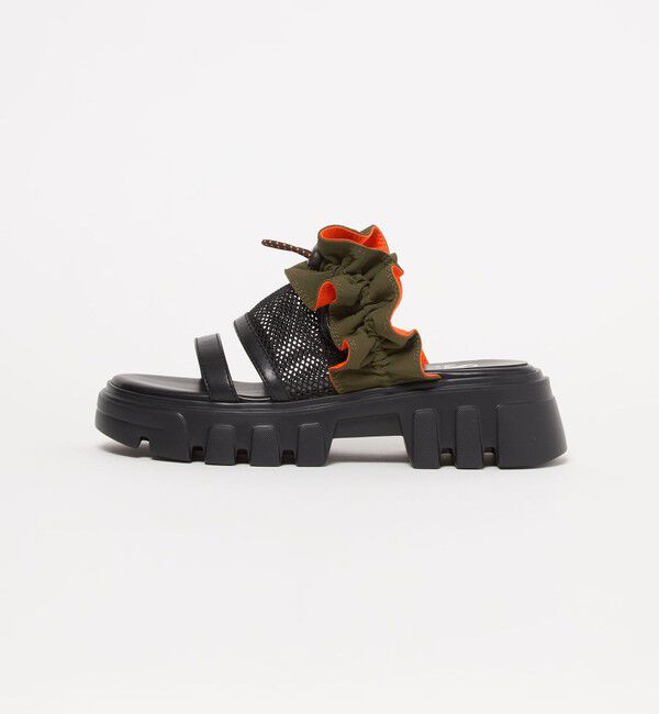 ODETTE E ODILE「＜SY＞フリルメッシュ サンダル50」|サンダル|OLIVE