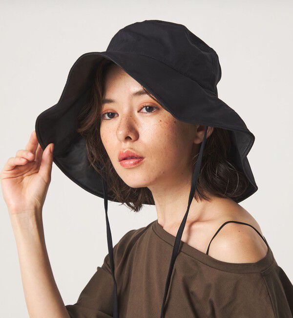 UNITED ARROWS green label relaxing「【WEB限定】＜Wpc.＞つば広ハット / W by Wpc.」|ハット|BLACK