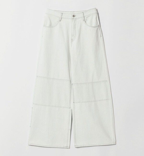 BEAUTY&YOUTH UNITED ARROWS「パッチワーク ワイド フレア デニムパンツ」|デニム|