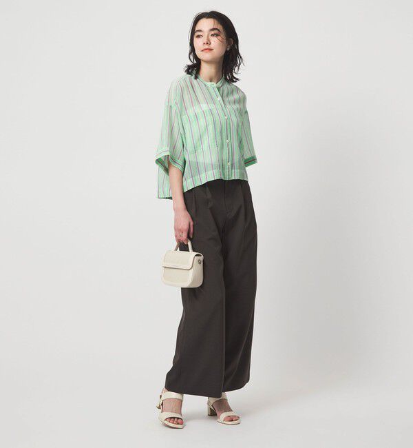 UNITED ARROWS green label relaxing「100/2 ポケット ストライプ シャツ」|シャツ・ブラウス|