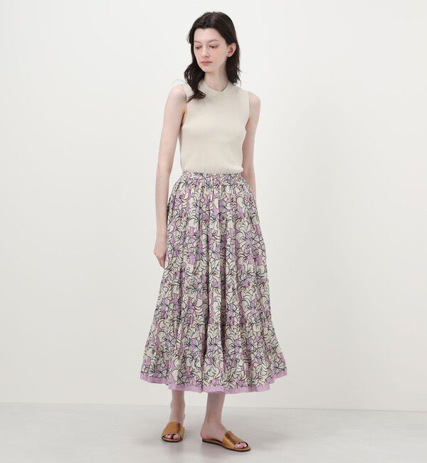 TOMORROWLAND BUYING WEAR「【別注】MARIHA Flower Poem 草原の虹のスカート」|フレア|