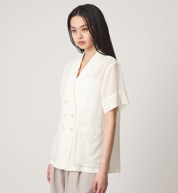 EMMEL REFINES「＜EMMEL REFINES＞EM カットGGT シアー ジャケット」|テーラードジャケット|