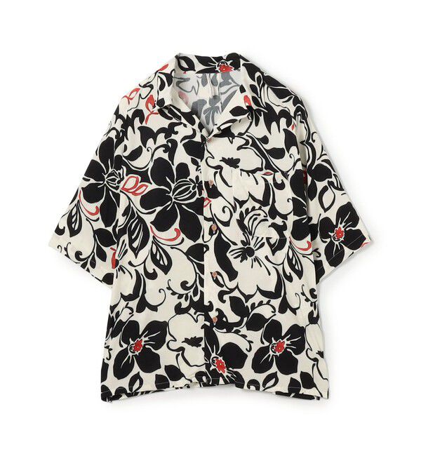 TOMORROWLAND BUYING WEAR「【別注】m's braque レーヨンオープンカラー ハーフスリーブシャツ」|シャツ・ブラウス|16 ブラック系